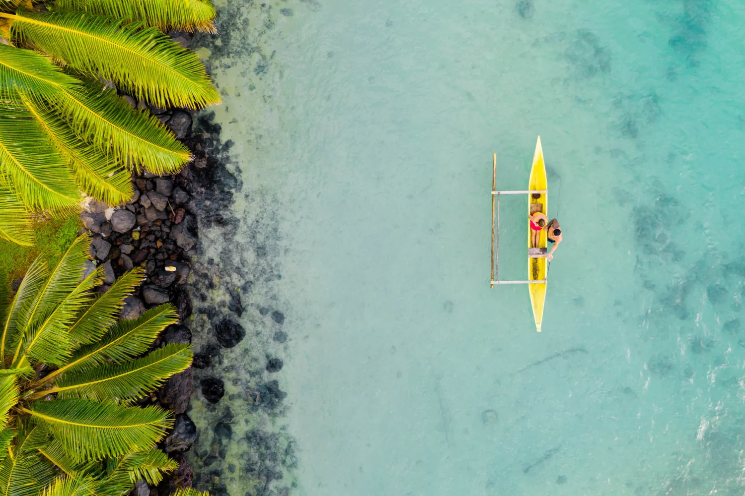 Samoa - Südsee - Canoe - Lagoon - Sea