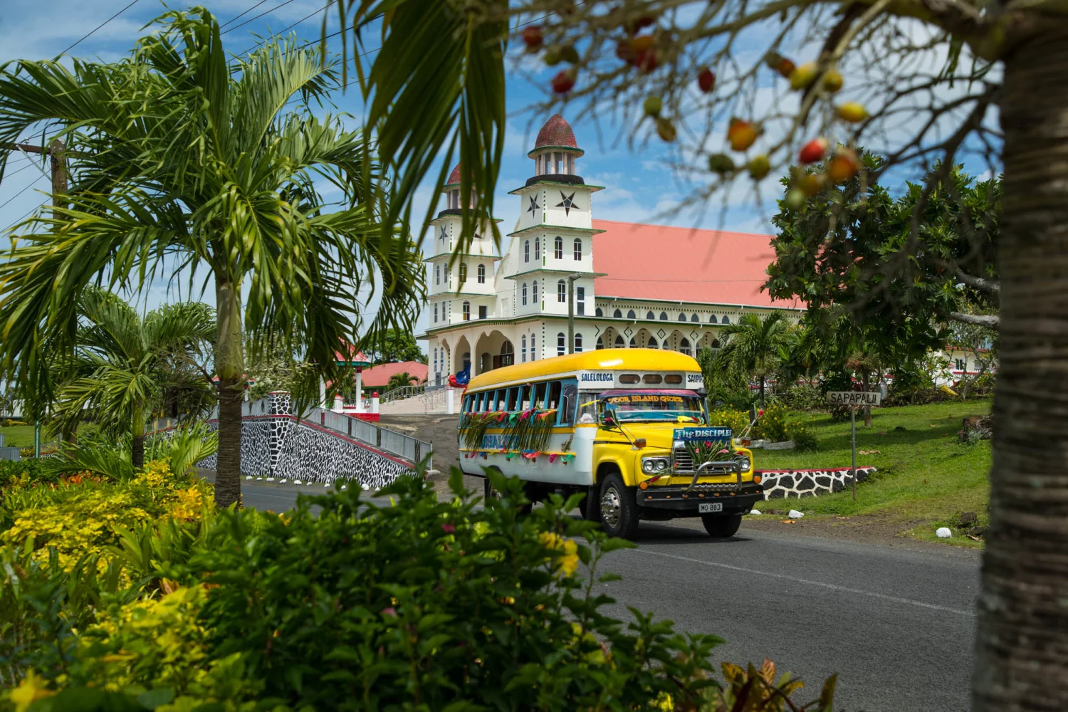 Samoa - Südsee - Church - Bus - Savai'i