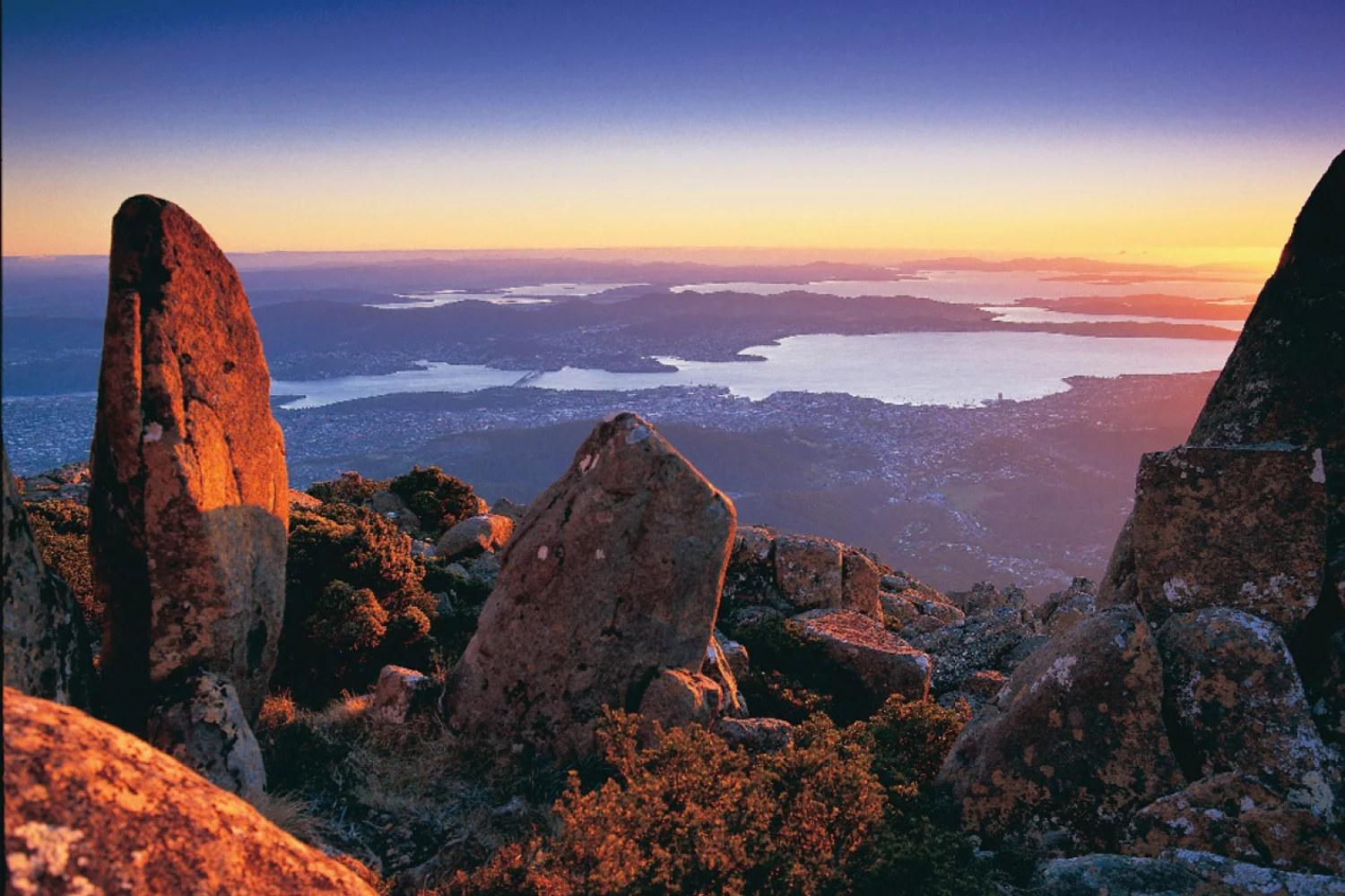 View from Mt Wellington - Premier Travel Tasmania