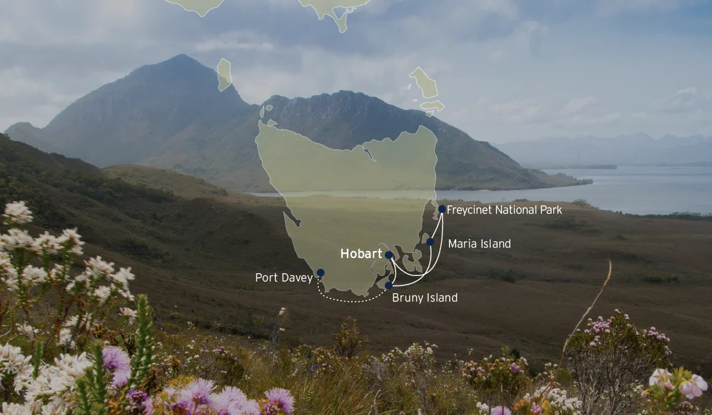 Coastal Adventures Tasmania Map