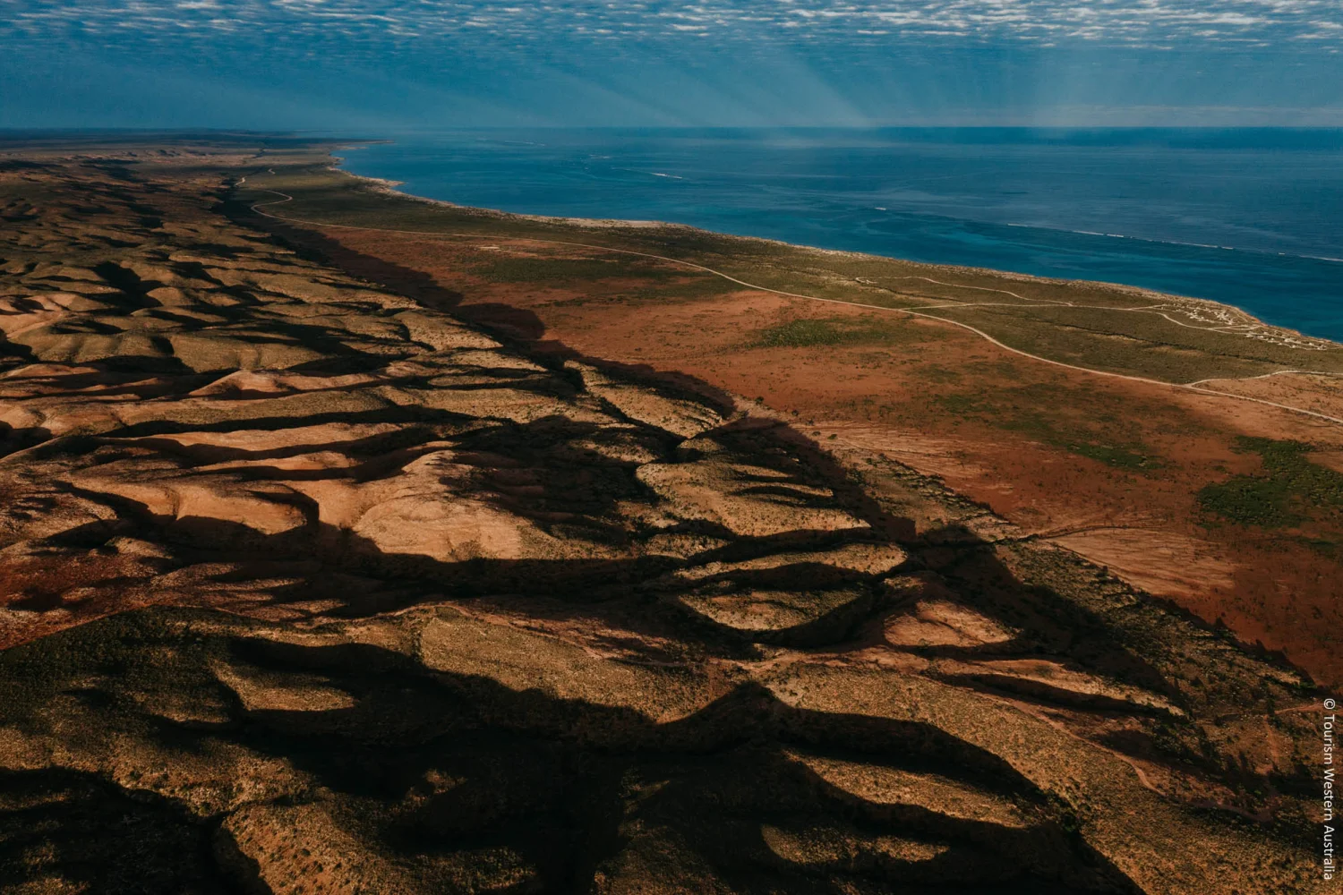 Aerial View of Osprey Bay Campground - Cape Range NP