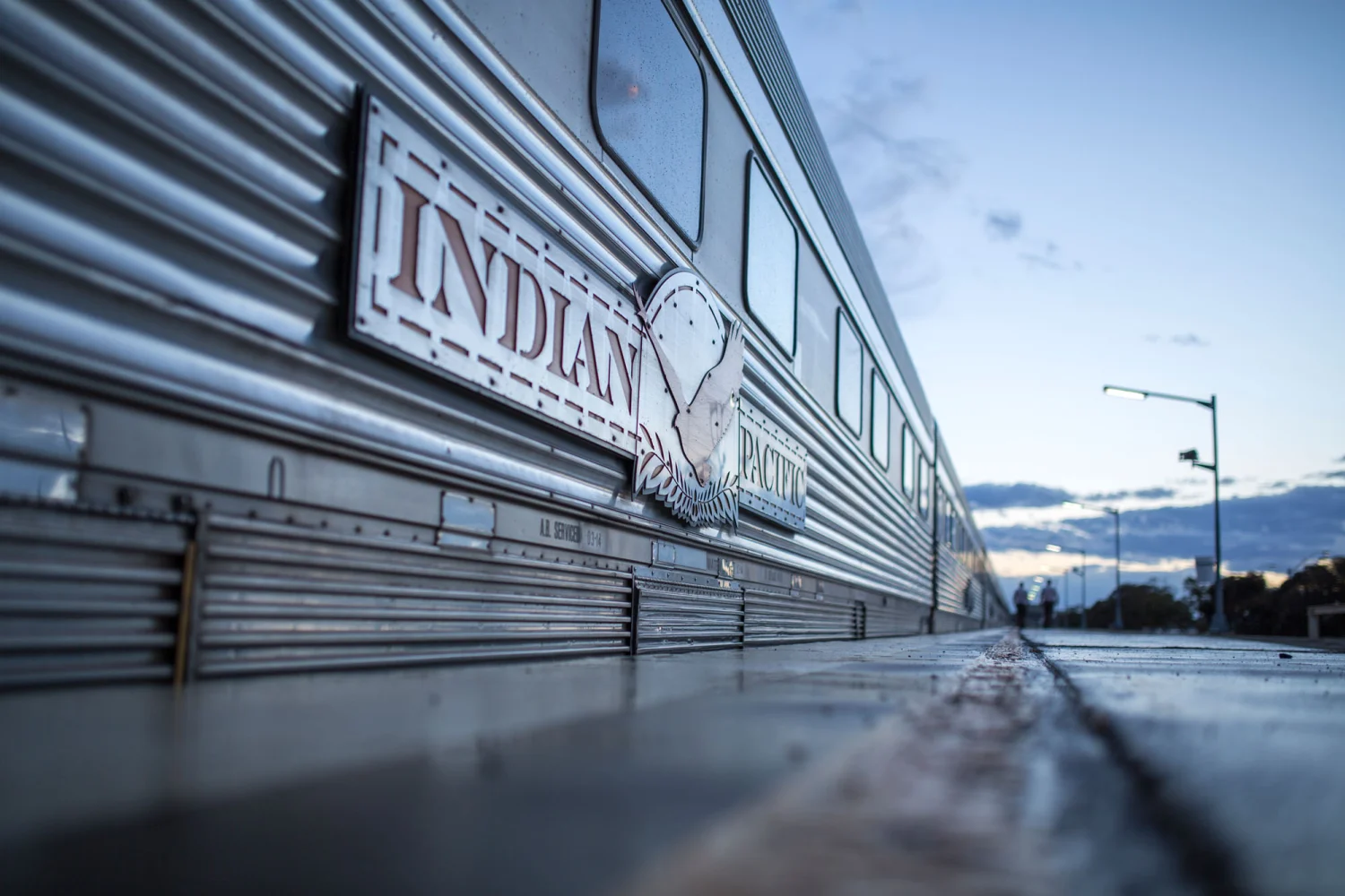 Indian Pacific - Great Southern Rail - on platform