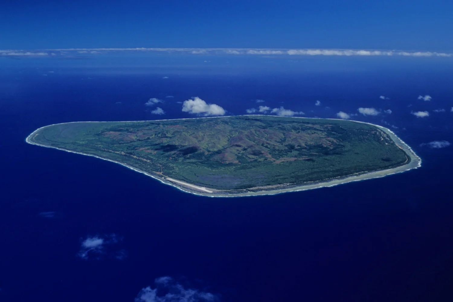 Mangaia - Aerial View - Southern Group Adventure Package