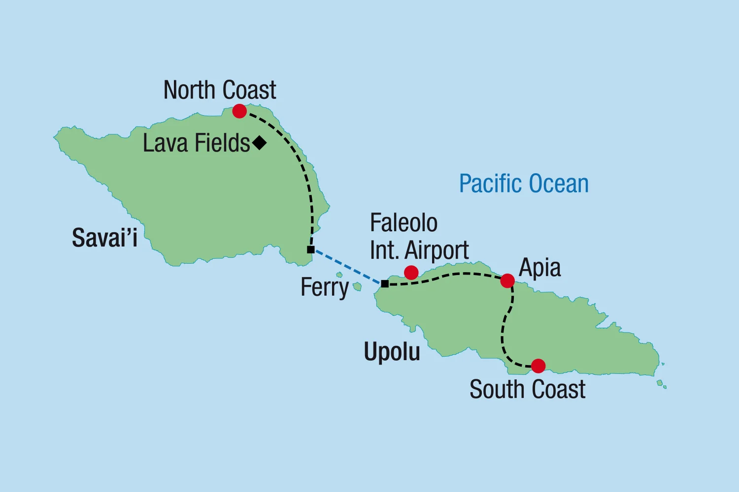 Map Samoa SD
