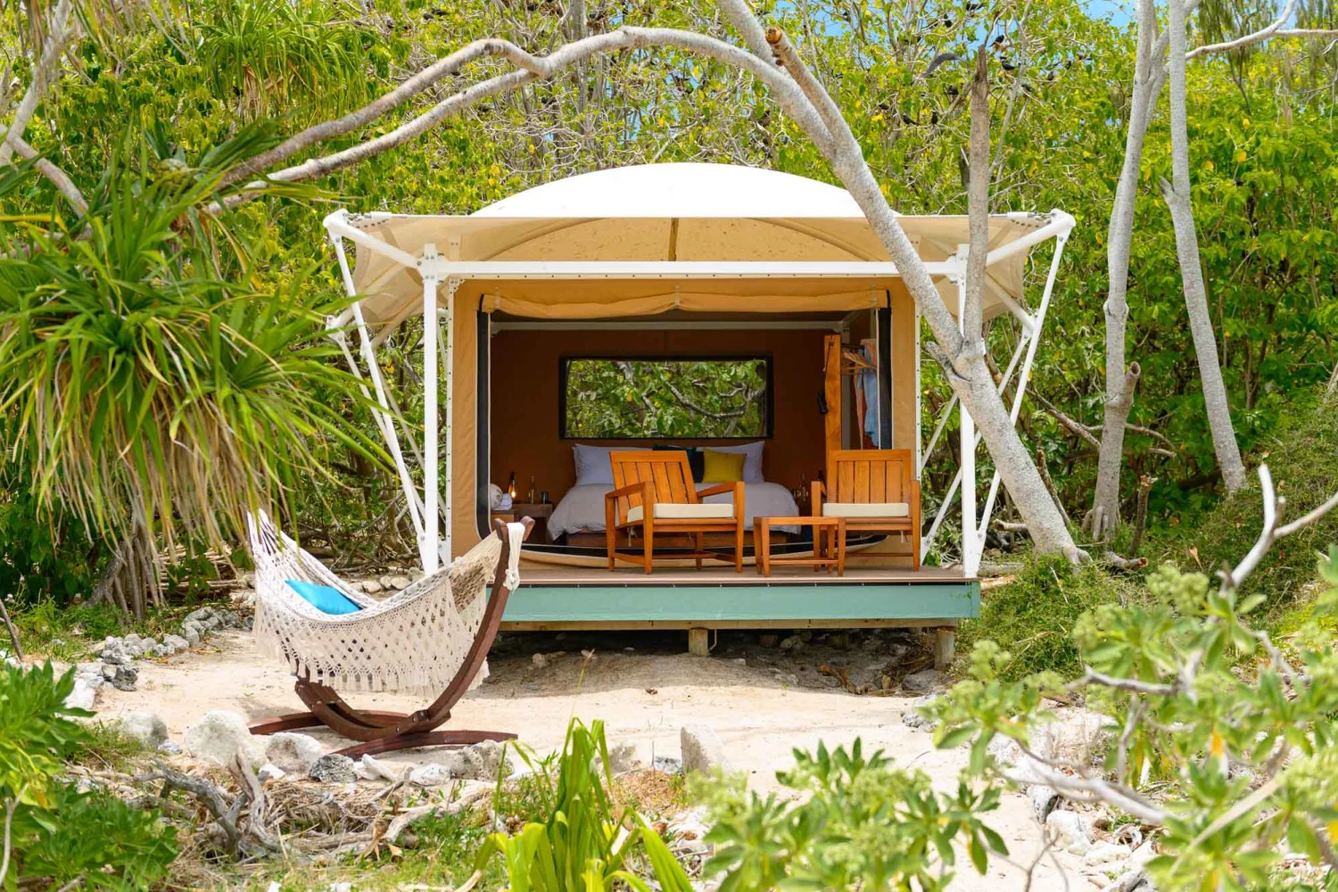 Wilson Island - Great Barrier Reef - Eco Tent Exterior - TEQ